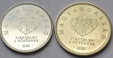 Set 2 monede 10, 20 Forint 2020 Ungaria, Tribute to the heroes Covid 19, unc