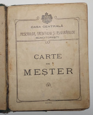 Carte de mester 1913 - LICITATIE REZERVATA utilizatorului solteszi foto