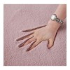 Covor cu blanita Shaggy Heinner, 50 x 90 cm, 2100 g/m2, poliester, spate bumbac, Roz