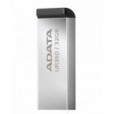 MEMORIE USB 3.2 ADATA 32 GB, carcasa metalica, gri, &quot;UR350-32G-RSR/BK&quot; (timbru verde 0.03 lei)