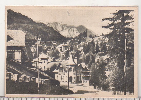 bnk cp Sinaia - Vedere - uzata 1956 - Libraria noastra