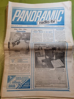 panoramic radio tv 27 ianuarie - 2 februarie 1992 foto