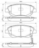 BOSCH 0 986 494 682 set placute frana,frana disc