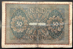 Bancnota istorica 50 MARCI - GERMANIA, anul 1919 *cod 473 foto