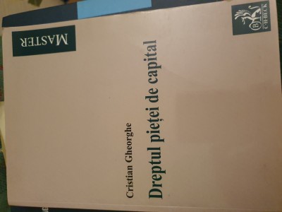 Dreptul pietei de capital. Cristian Gheorghe foto