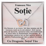 Set colier argint, pentru sotie, card cu mesaj emotionant