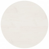 Blat de masă, alb, &Oslash;50x2,5 cm, lemn masiv de pin