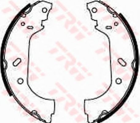 Set saboti frana PEUGEOT 806 (221) (1994 - 2002) TRW GS8563