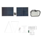 Lampa LED 126x0.5W cu panou solar 25W si baterie 7V/10Ah BK69236 Automotive TrustedCars, Oem