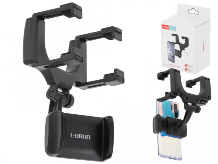 Suport auto pentru telefon cu prindere pe oglinda retrovizoare