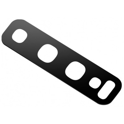 Geam Camera Spate Samsung Galaxy S10+ G975 / S10 G973, Negru foto