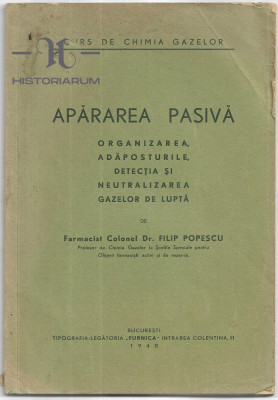 HST 19SP Apararea pasiva Organizarea adaposturile detectia neutralizarea gazelor foto