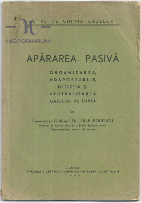 HST 19SP Apararea pasiva Organizarea adaposturile detectia neutralizarea gazelor