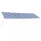 vidaXL Copertină retractabilă, albastru și alb, 350 x 150 cm 143750
