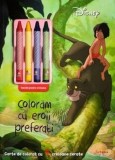 Cumpara ieftin Coloram cu eroii preferati. Carte de colorat cu 4 creioane cerate/***