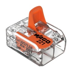 Conector derivatie 2 fire, max. 6 mm&sup2; (50 buc.) - WAGO 221-612