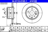 Disc frana ATE 24.0110-0185.1 Mercedes-Benz /8, 123, Cabriolet, Coupe, S-Class, SL