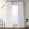 Draperie din catifea cu rejansa din bumbac tip fagure, Madison, 200x270 cm, densitate 700 g/ml, Alb, 1 buc