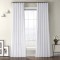 Draperie din catifea cu rejansa din bumbac tip fagure, Madison, 200x270 cm, densitate 700 g/ml, Alb, 1 buc