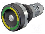 Terminal de măsurare galben-negru pe panou L: 40mm ST&Auml;UBLI