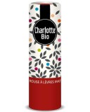 Ruj mat cu unt de shea, ulei de ricin si unt de jojoba Bio Coquelicot, 3.5g, Charlotte Bio