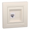 Priza RJ45 simpla UTP CAT6 Schneider Asfora crem EPH4700123