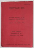 THE HUMAN GEOGRAPHY OF THE ROMANIAN CARPATHIANS WITH FIELDWORK CASE STUDIES by DAVID TURNOCK , 1977, APARUTA 1980 , PREZINTA URME DE UZURA , COTOR CU