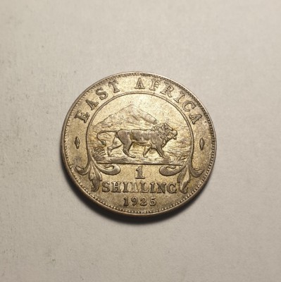 Africa de Est East Africa 1 Shilling 1925 Aunc Piesa Frumoasa foto