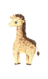 Cumpara ieftin Sticker decorativ Girafa, Galben, 85 cm, 3634ST, Oem