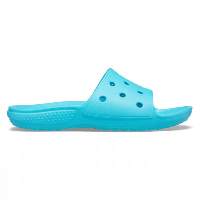 Papuci Kid&#039;s Classic Crocs Slide Albastru deschis - Digital Aqua