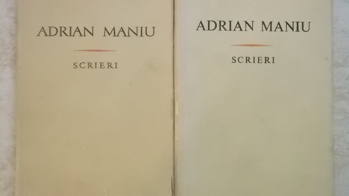 Adrian Maniu - Scrieri, vol. I-II, poezii, 1968