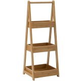 Etajera 5Five Green Harmony 3 niveluri, din bambus, 30x25x78 cm, maro natur Household NewTrend