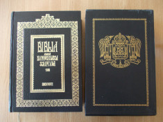 BIBLIA DE LA BUCURESTI- 1688 SERBAN CANTACUZINO- RETIPARITA CU FACSIMILE IN 1997 foto