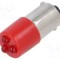 Lampă LED roșie T10 BA9S 230V AC plastic CML INNOVATIVE TECHNOLOGIES