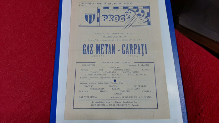 program Gaz M. Medias - Carpati Mirsa