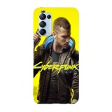 Husa compatibila cu Oppo A54 5G, Viceversa, model Cyberpunk 2077, Silicon, TPU, Transparent, Carcasa