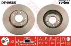 Disc frana MAZDA CX-7 (ER) (2006 - 2016) TRW DF4958S
