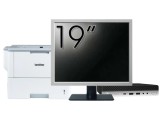 Pachet Calculator Second Hand HP EliteDesk 800 G3 Mini PC, Intel Core i7-7700T 2.90GHz, 8GB DDR4, 256GB SSD, Wi-Fi + Monitor 19&amp;quot; &amp; Imprimanta Bro