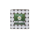 Set 50 lumanari decorative, 14gr, timp de ardere 4h, Z-TOOLS, alb / ZTS 8451