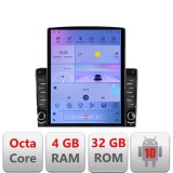 Navigatie Android Ford 9.7 inch tip Tesla, GPS, WiFi, Bluetooth, 4G, 4+32GB