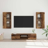 vidaXL Set comodă TV cu sertar FLORIN 3 pcs Lemn vechi Lemn compozit 3397932