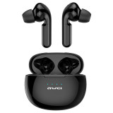 Handsfree Casti Bluetooth Awei T15 TWS + suport incarcare, SinglePoint, Negru