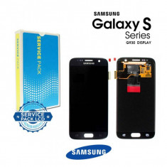 Display Cu Touchscreen Samsung Galaxy S7 G930F Original Negru foto