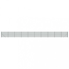 Gard plasa de sarma cu bordura, verde, 1,8x25 m
