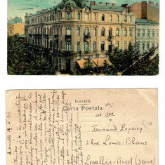 Bucuresti 1913 - Hotel Bristol, carte postala circulata