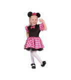 Costum carnaval Minnie Mouse pentru copii, negru- roz, marimea 92/104 ( 3-4 ani)