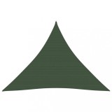 VidaXL P&acirc;nză parasolar, verde &icirc;nchis, 5x5x5 m, 160 g/m&sup2;, HDPE