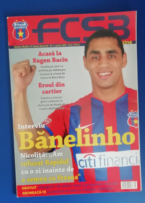 myh 112 - Revista FCSB magazin - Steaua Bucuresti - nr 3/martie 2009