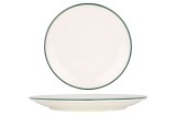 Rinart Farfurie pentru cină - Green Edge - Porţelan - 30 cm - set de 6