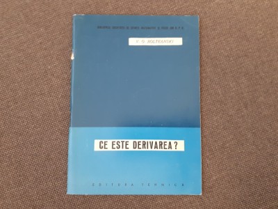 V C BOLTEANSKI CE ESTE DERIVAREA? foto